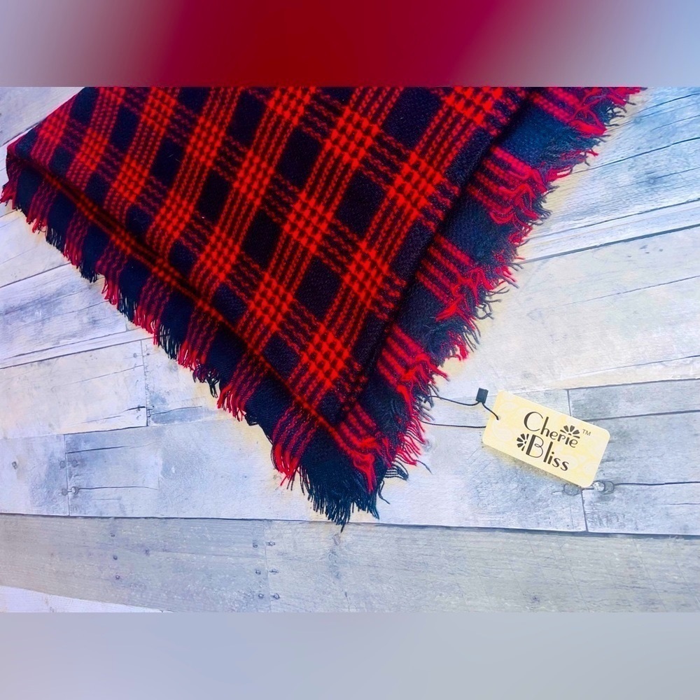 Plaid Shawl/ Cape NWT
